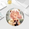 Anime Spy X Family Anti-Slip Round Kawaii Cartoon Anime Gaming Mouse Pad Keyboard Mouse Mats Deskpad Girls for Teen Bedroom 5