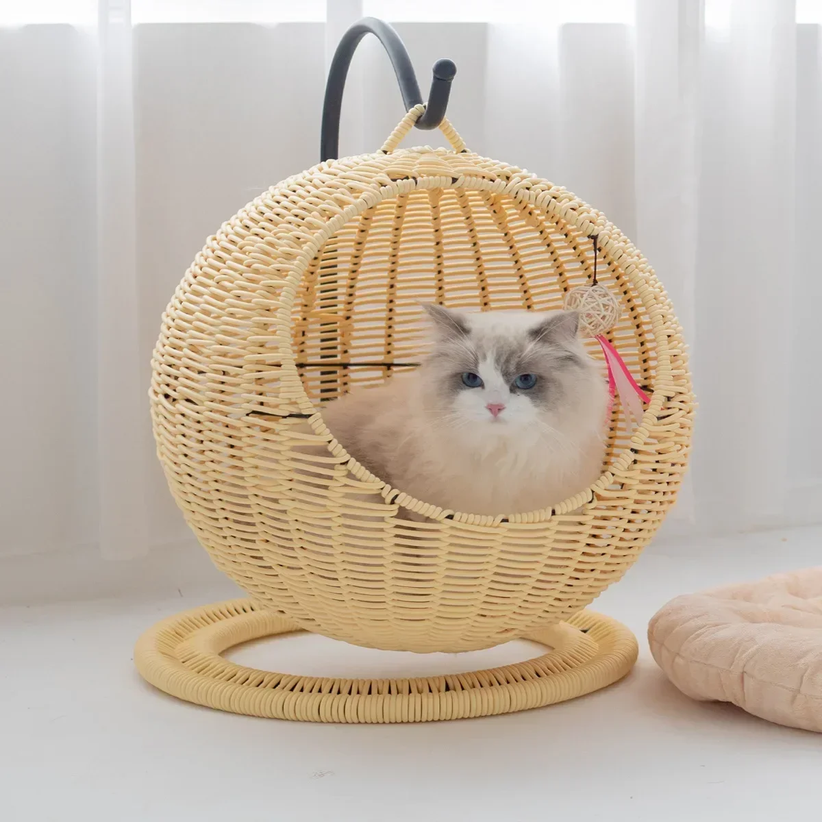 Semi-Enclosed Cat Basket Bed 3 Semi-Enclosed Cat Basket Bed 3