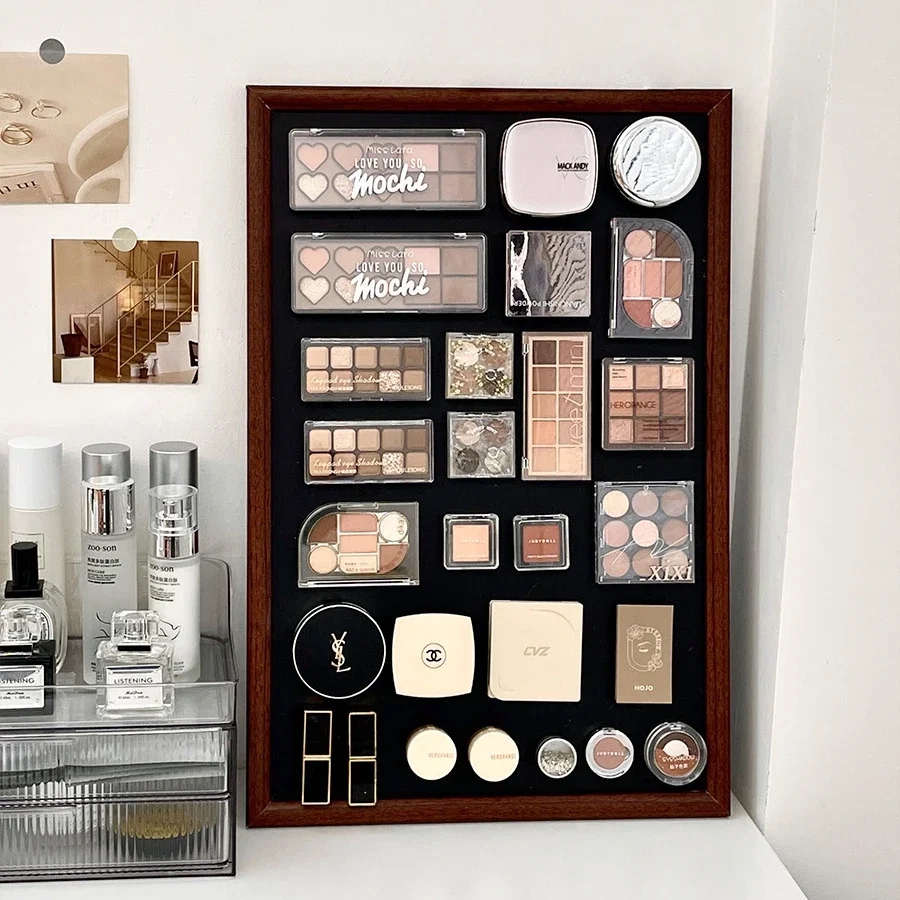 

Магнитная витрина для косметики, настольная коробка для хранения, настенный органайзер для фотографий дома, стеллаж, украшение для офиса и магазина