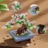 HOGOKIDS Flower Bonsai Tree Building Set 4 Seasons Sakura Bonsai Building Blocks Plant Collection Decorative Kit Christmas Gift 4