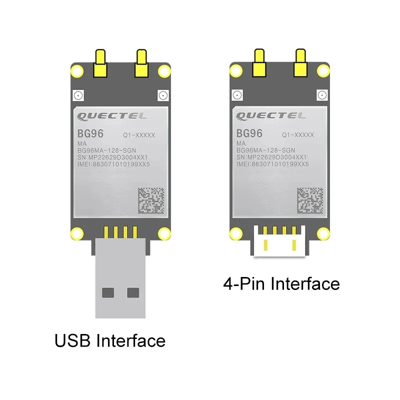 Quectel BG96 Module USB Dongle 4PIN TTL UART Port BG96MA-128-SGN NBIOT Modem Pin to Pin EG91/EG95 Development Board