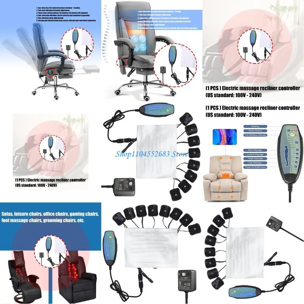 Y6GD 110V  240V 다기능 매트리스 대조군이있는 대조군 마사지 운동 모터 마사지 의자 액세서리 지속