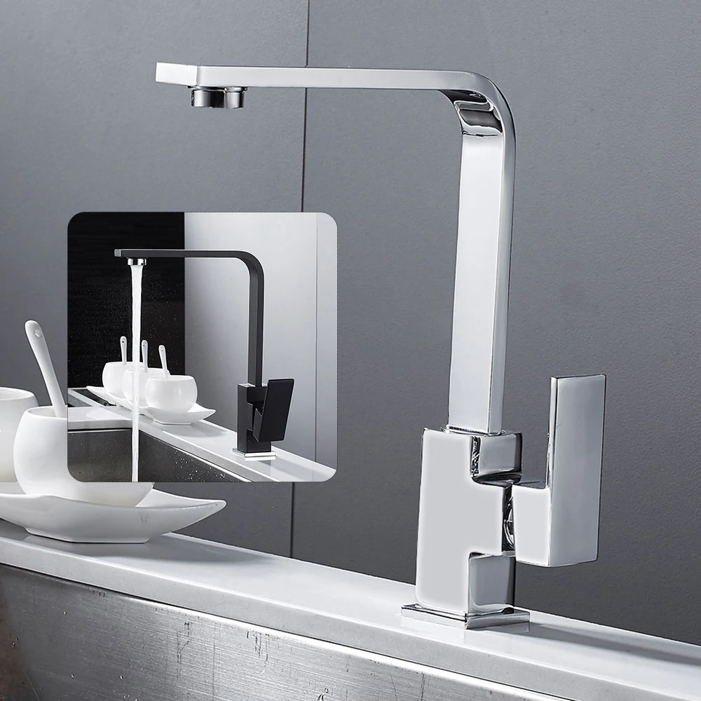 

Single Lever Water Sink Faucet Metal Sink Tap Modern Water Saving Basin Faucet Durable and Sturdy Sink Taps for Bathroom Kitchen