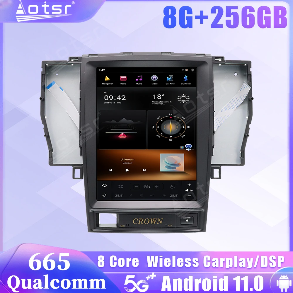 

Android 11 Car Radio Screen For Toyota Crown 2005 2006 2007 2008 2009 Video Carplay Autoradio Multimedia Player Stereo Head Unit