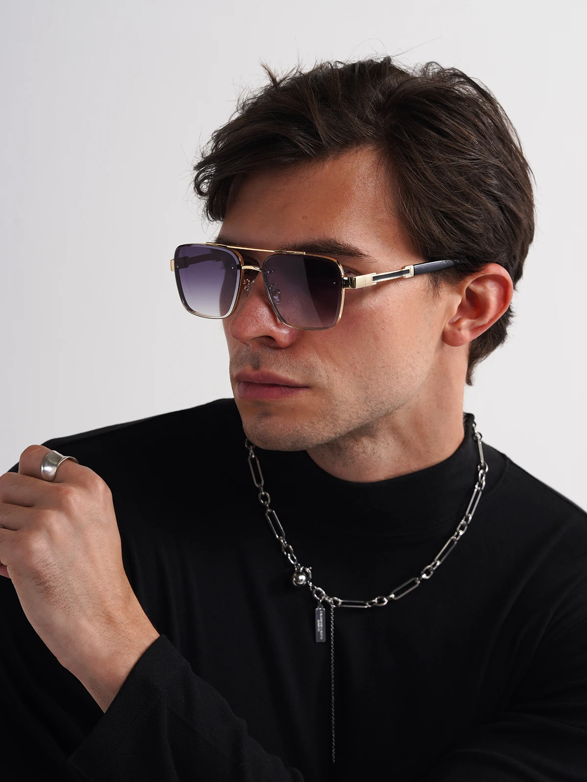 Vintage Men's Full Frame Polarized Sunglasses with UV400 Protection