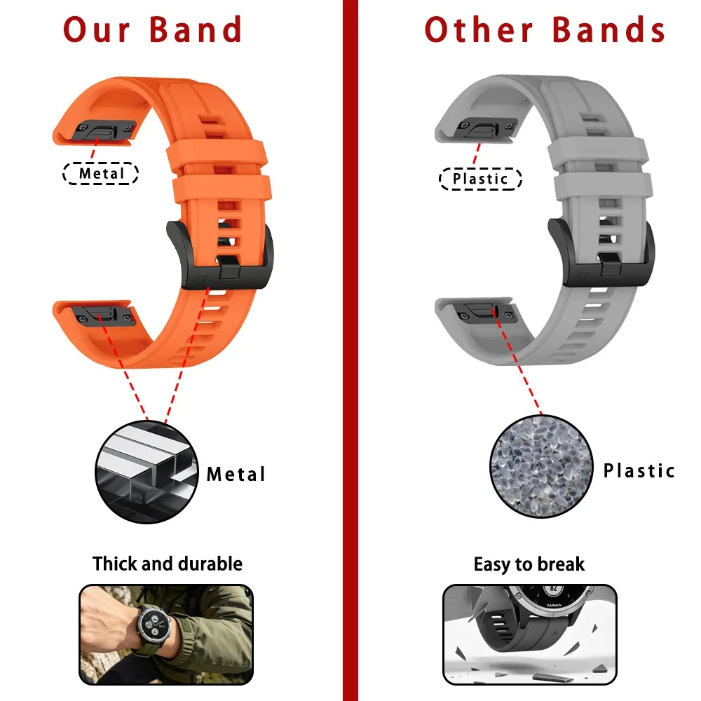 Premium QuickFit Silicone Band - Official Style Outdoor Strap