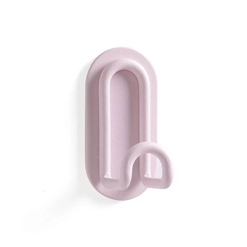 Punch-free Metal Hook Strong Viscose Adhesive Hook Load-bearing Door Back Wall Bathroom Kitchen Key Seamless Nail Clothes Hanger 5