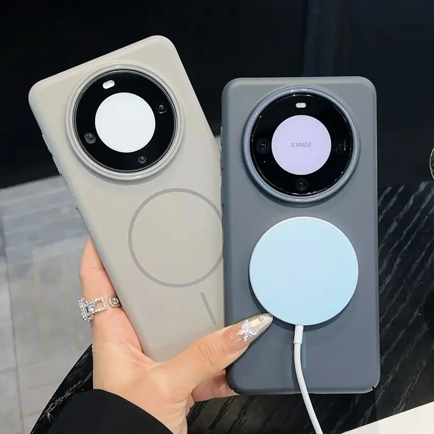 Matte Silicone Magnetic Magsafe-Compatible Soft Case