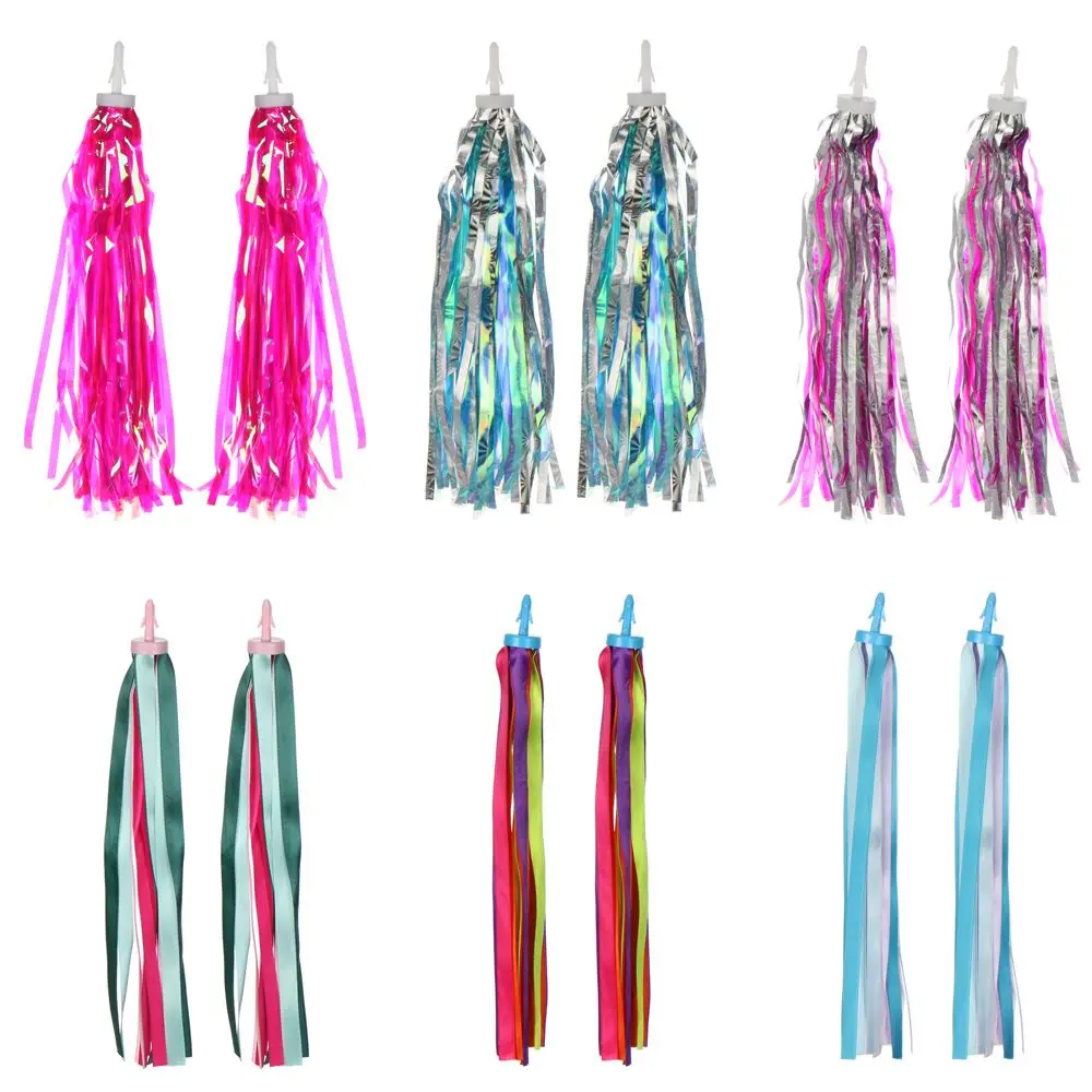 Outdoor Cycling Accessories Streamers Tassel Scooter Parts Bike Bicycle Decoration Tricycle Handlebar Tassels 2pcs