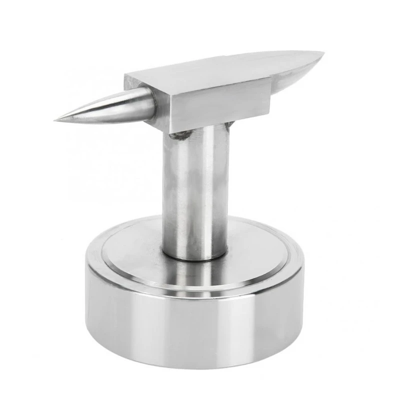 MXME Double Steel Horn Anvil with Wide Base Metalsmith Blacksmith Jewelry Processing Forming Shaping Equipment Tool