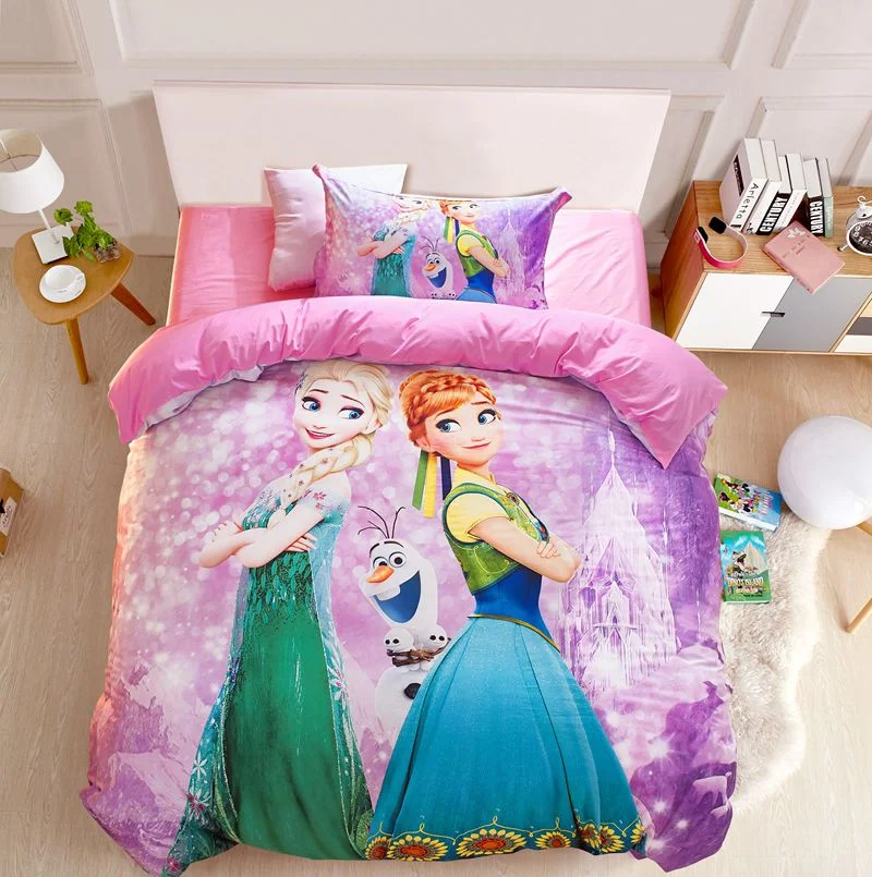 Description Picture 6 of itemElsa, Princess Aina, Frozen Christmas Gifts 3D Children'S Bedding Set 3-Piece 1 Quilt Cover Comforte 100% Polyester Anime Home