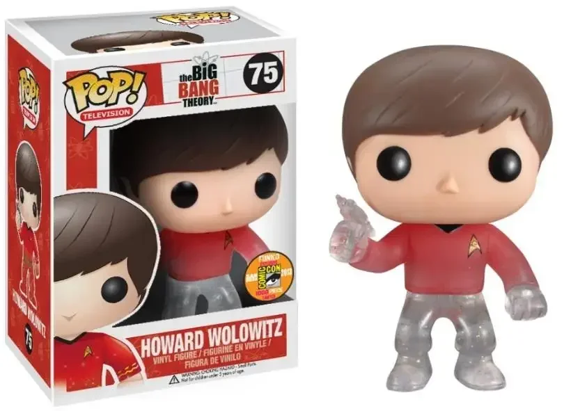 thumbnail image 1 of Funko pop The Big Bang Theory SHELDON 73# LEONARD 74# HOWARD 75# RAJ 76# Figuras de acción de vinilo Colección Modelo Juguetes para niños, 1 of 5