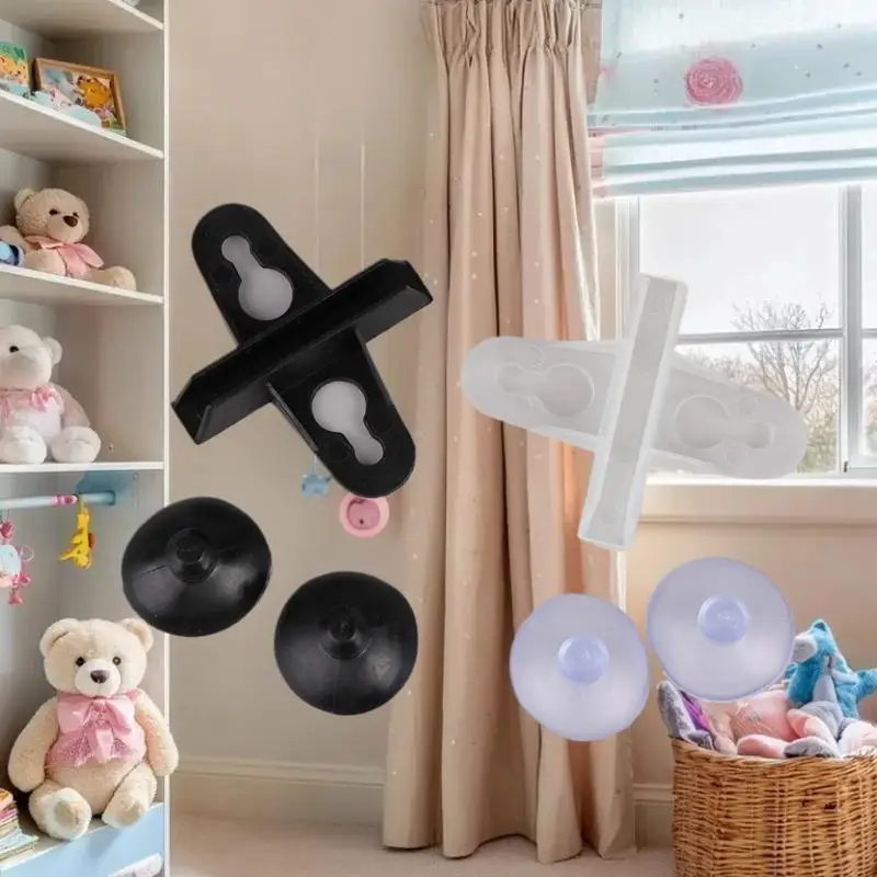 10Pack Fish Tank Divider with Suction Cup, Aquarium Isolation Panel Clip Black, Sturdy Plastic Holder