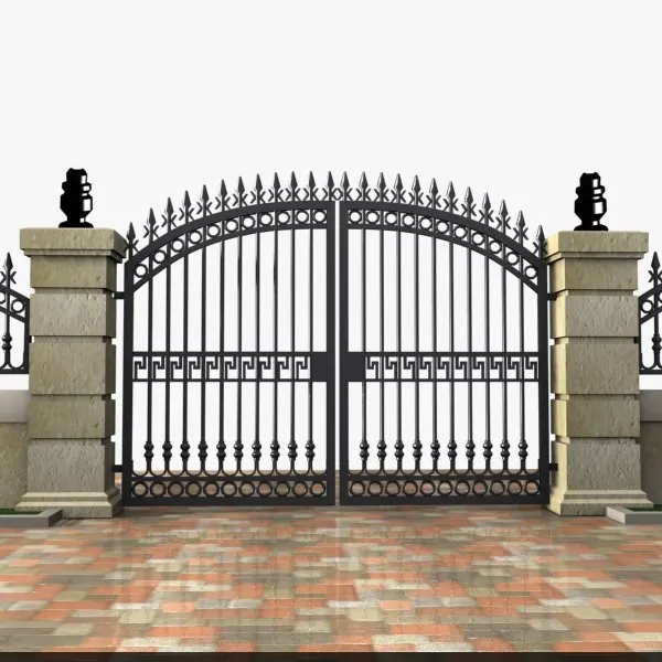 China Professional Iron Gates Modern Wrought Iron Doors Gate Iron Main Gate Designs 5