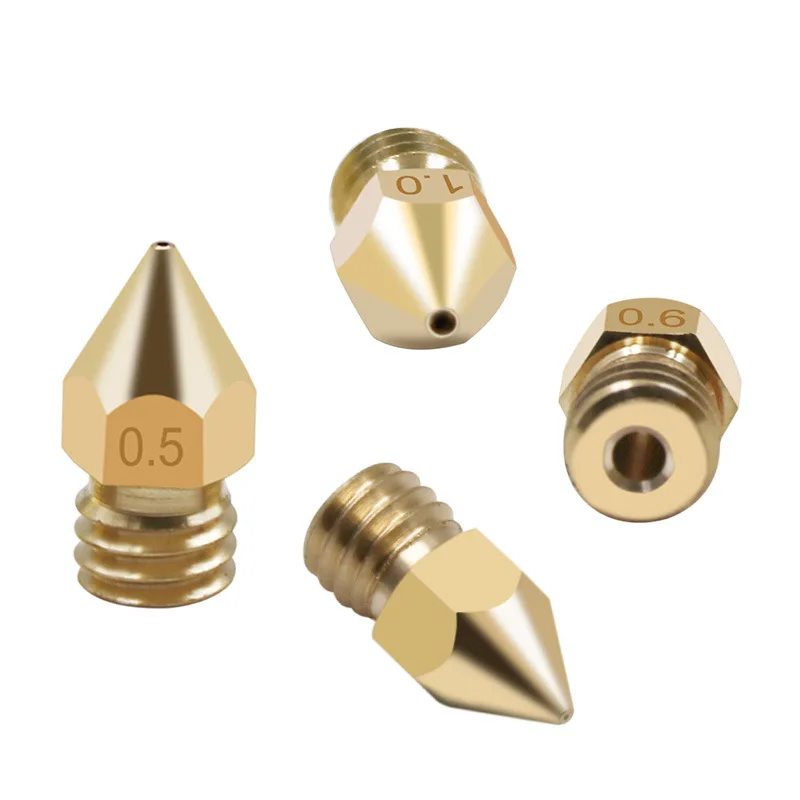 

22PCS MK8 Brass Nozzle 0.2/0.3/ 0.4/ 0.5/0.6/0.8/1.0MM Extruder Print Head Nozzle For CR10 CR10S Ender-3 3D Printer Accessories