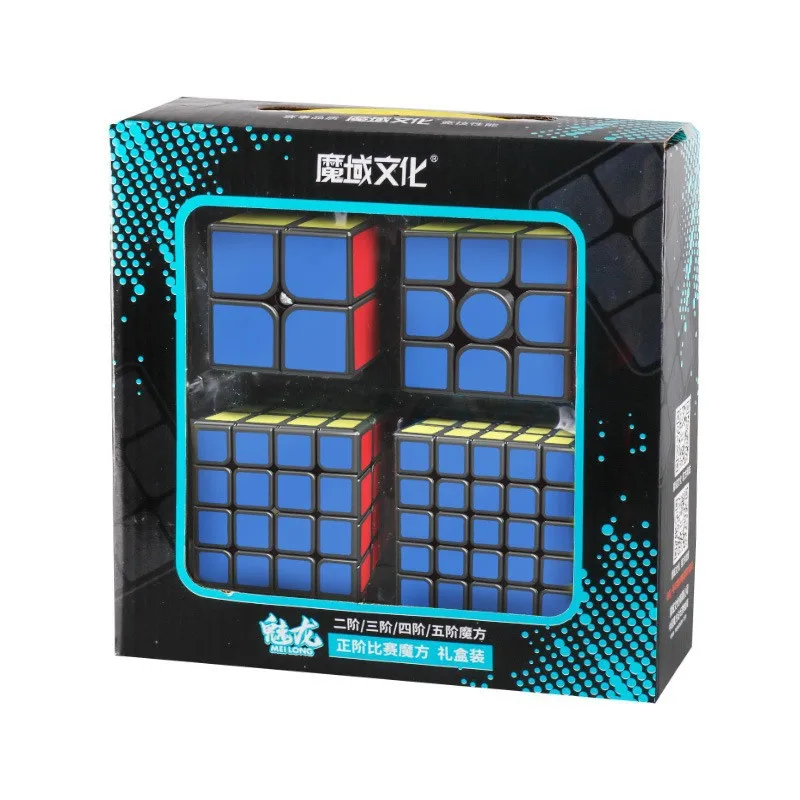[Picube] MoYu Gift Box Cube 2x2 3x3 4x4 5x5 Magic Cube 2x2x2 3x3x3 4x4x4 5x5x5 Gift Box Meilong Speed Bundle Puzzle Cubing 2