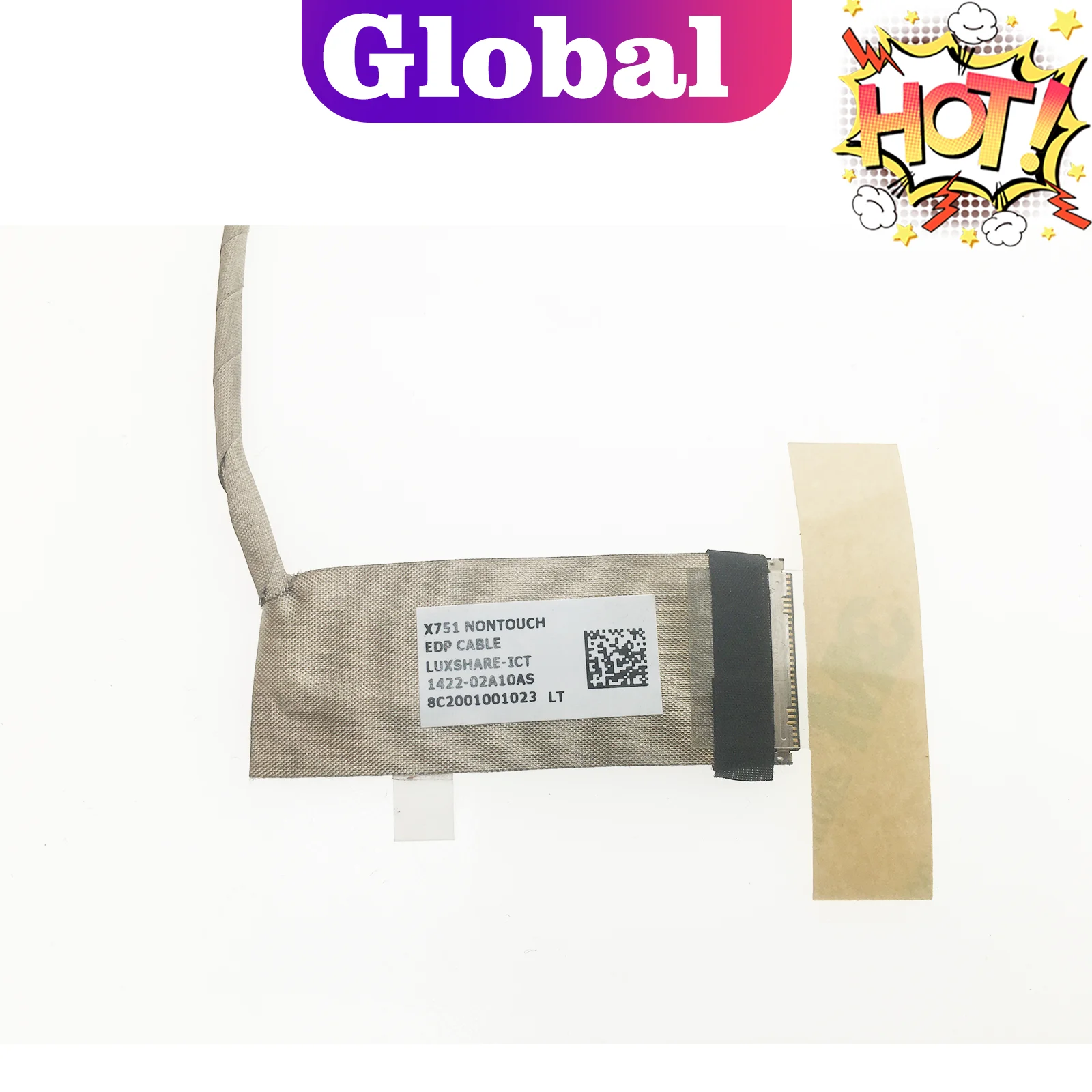 For ASUS X751S F751L F751LJ f751m/md/s K751M Laptop 30pin Without Touch LCD/LED Cable 1422-02A10AS