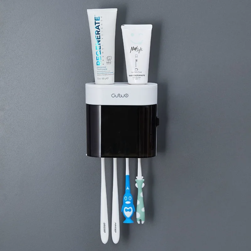 

Couples Toilet Automatic Toothpaste Squeezer Dust-proof Toothbrush Holder Bathroom Drain Storage Rack Bathroom Accessories Set