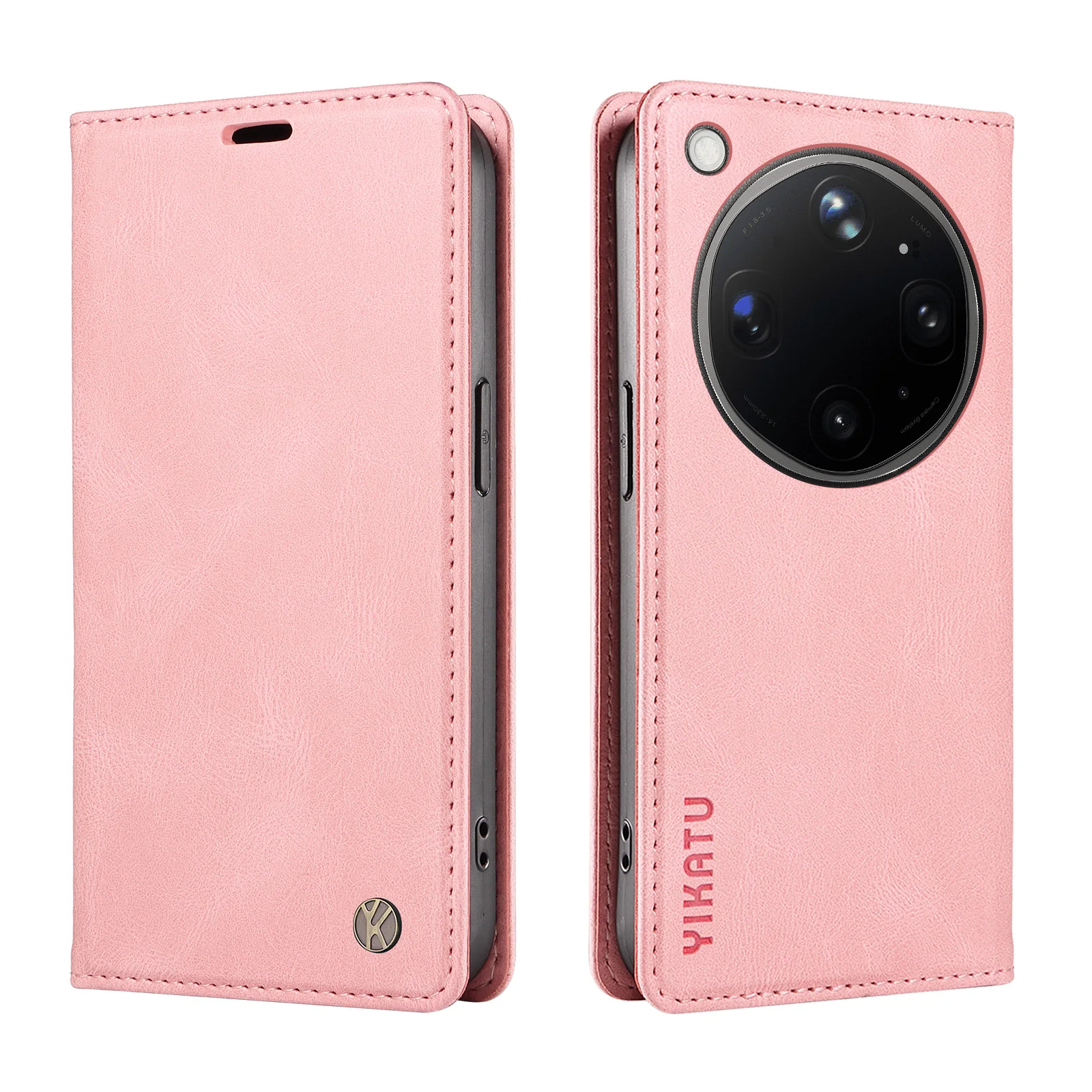 Leather Magnetic Flip Case | Premium Wallet Cover with Kickstand & Card Holder