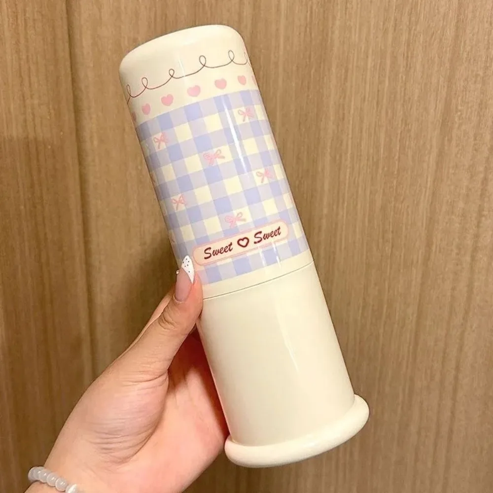 Bicchiere per collutorio multifunzione con spessore maggiorato, spazzolino da viaggio portatile antipolvere, scatola porta dentifricio a forma di cartone animato, bagno_voghion.com