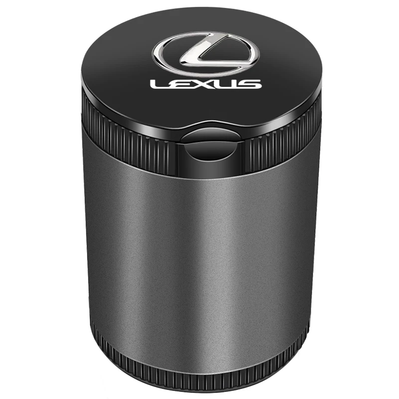 휴대용 차량용 금속 재떨이, 렉서스 F 스포츠 LBX NX RX 350h 450h ES UX 300e GS GX IS LS LX CT LC 용 컵홀더 장식 재떨이