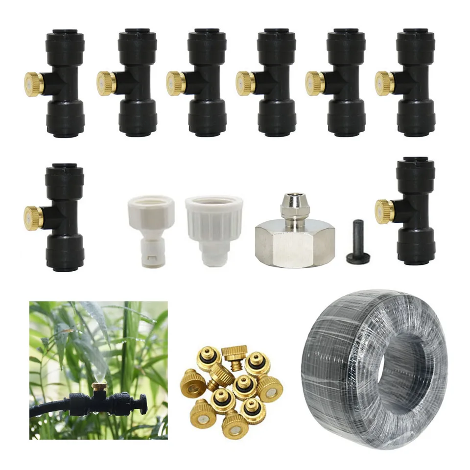 100 Stks Misting Nozzle Kit Voor Koelsysteem RVS Mister Nozzles Hoge