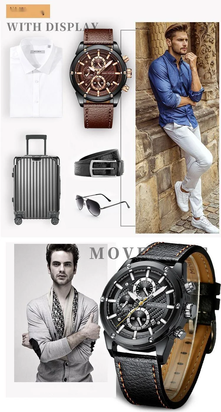 New MINI FOCUS Brand Watch Fashion Business Men's Watch Hot Selling Night Glow Waterproof Men's Watch 0161G_voghion.com