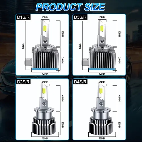 D1S D3S D2S LED Canbus Headlight Bulb Xenon D4S D1R D3R D2R D4R D8S Ultra Powerful Spotlight Led Lights for Car Automobile Lamp - Image 6