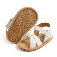 Baby Girls Hook And Loop Sandals, Lightweight Non-Slip Comfy Walking Shoes For Newborn Infant, Summer 2