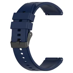 Versatile 22mm Silicone Sports Watch Strap - Premium Quality Replacement Band - Mi Color Sport (Midnight blue)