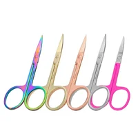 Stainless Steel Scissors Eyebrow Trimming Nose Hair Scissors Beauty Scissors Facial Trimming Tweezer Makeup Beauty Tool 1
