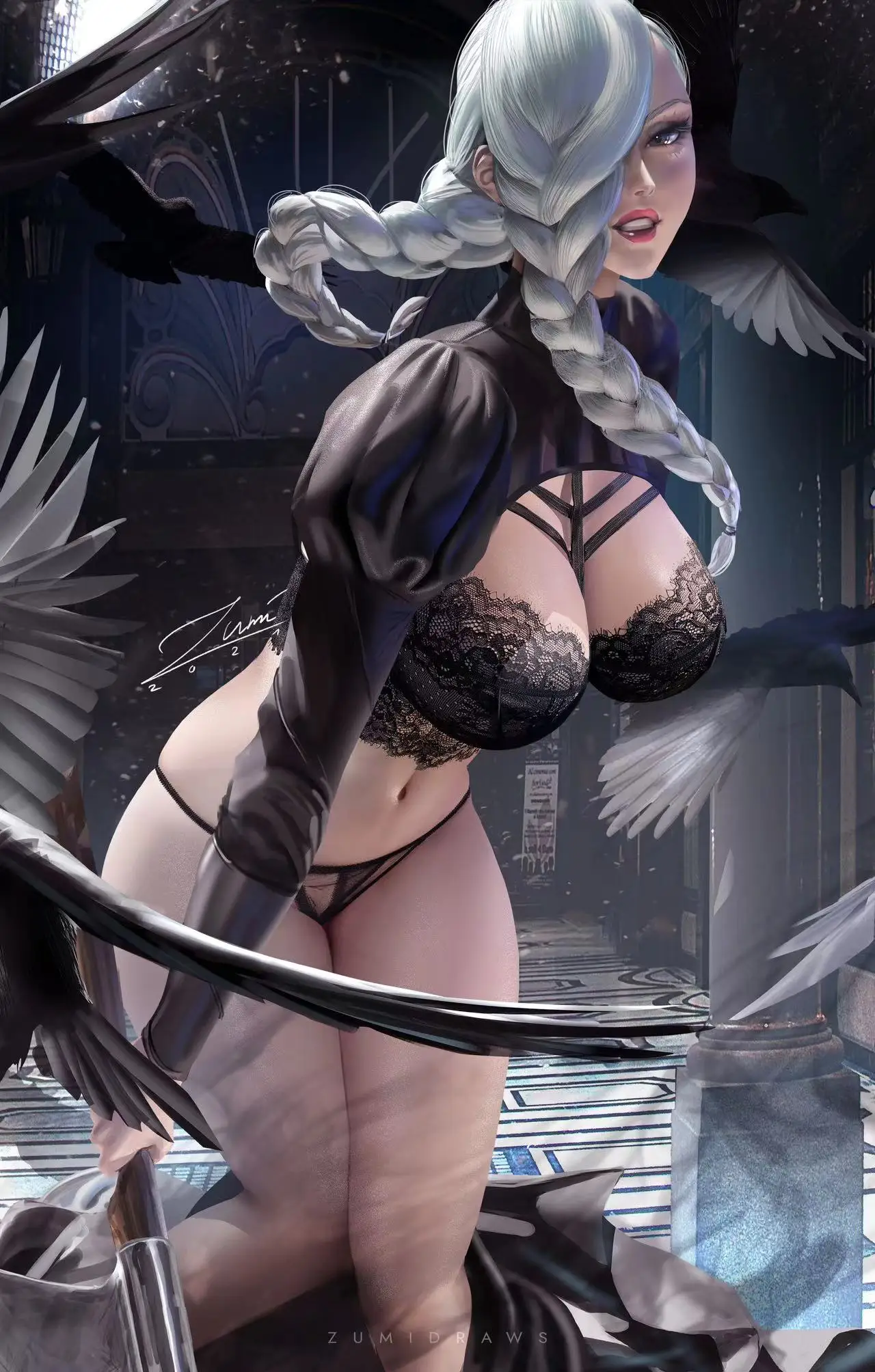 VIdeo Jujutsu Kaisen Mei Mei Ponytail Big Boobs Sexy Anime Nude Girls Print  Canvas HD Poster Living Room Bedroom Handing Picture - AliExpress