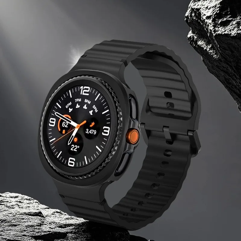 Silicone Band with Protective Case Cover