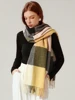 Fashion Imitation Cashmere Women Casual Tassel Plaid Scarf Wild Winter Warm Shawl Long Wrap Vintage Outdoor Female Thick Blanket