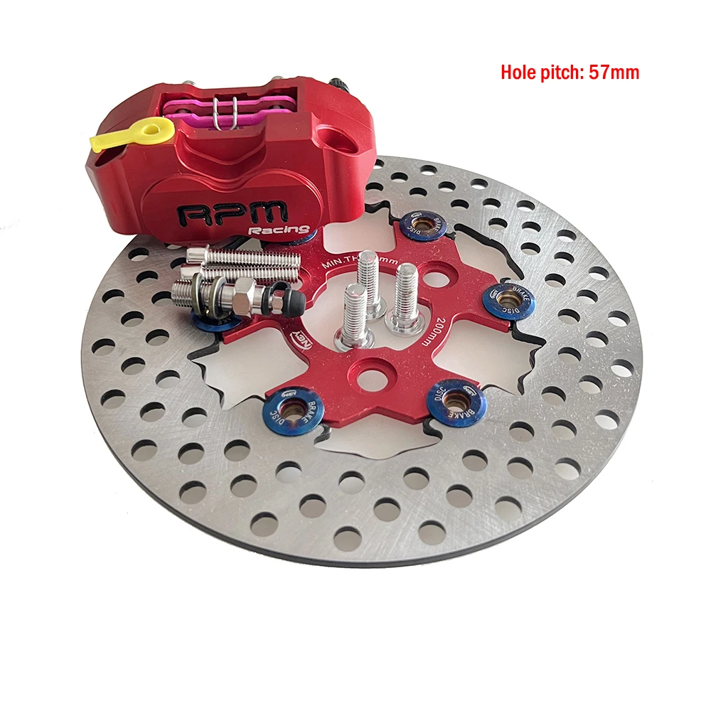 57mm Hole Pitching Motorcycle 200mm Brake Disc Brake Caliper