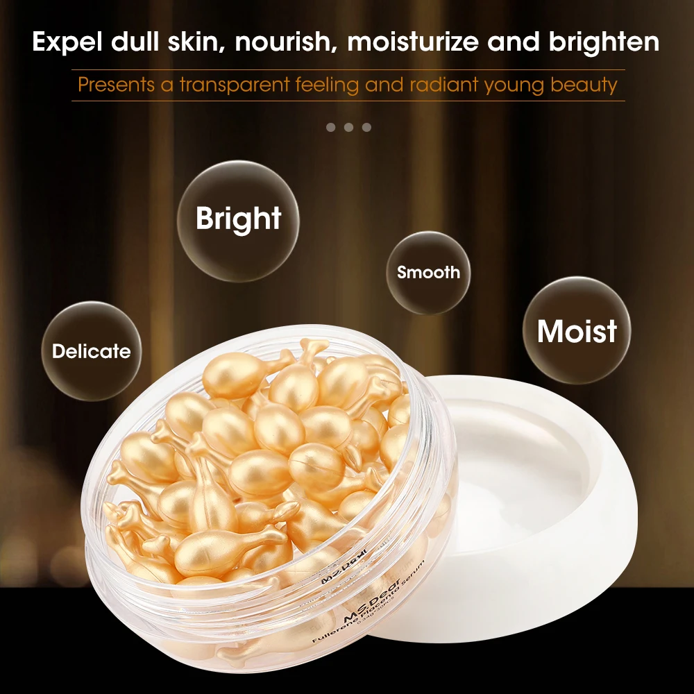 Facial Serum 30Pcs Hyaluronic Acid Capsules Hydrating Repair Moisturizing Essence Liquid Deeply Nourishes Firming Skin Care