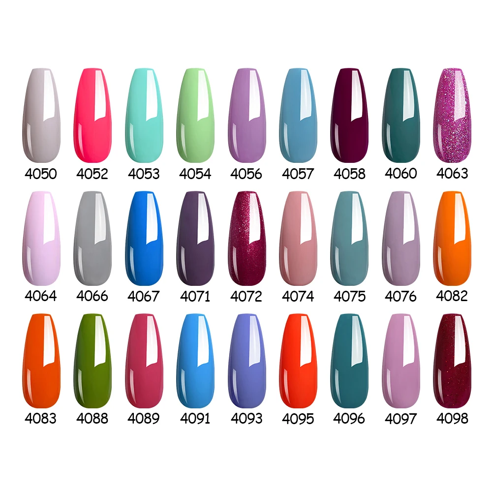 NAILCO Smalto per unghie gel 8ml 81 colori Vernice gel UV Soak Off LED e UV Unghie Manicure Design fai da te Vernici per nail art Gel Lacquer Coat - immagine 4