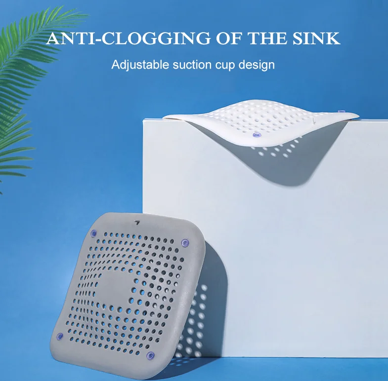 

Hair Filter Sink Anti Clogging Screen Shower Floor Drain Plug Silicone Kitchen Deodorant Plug Bathroom Accessories Hair Catcher