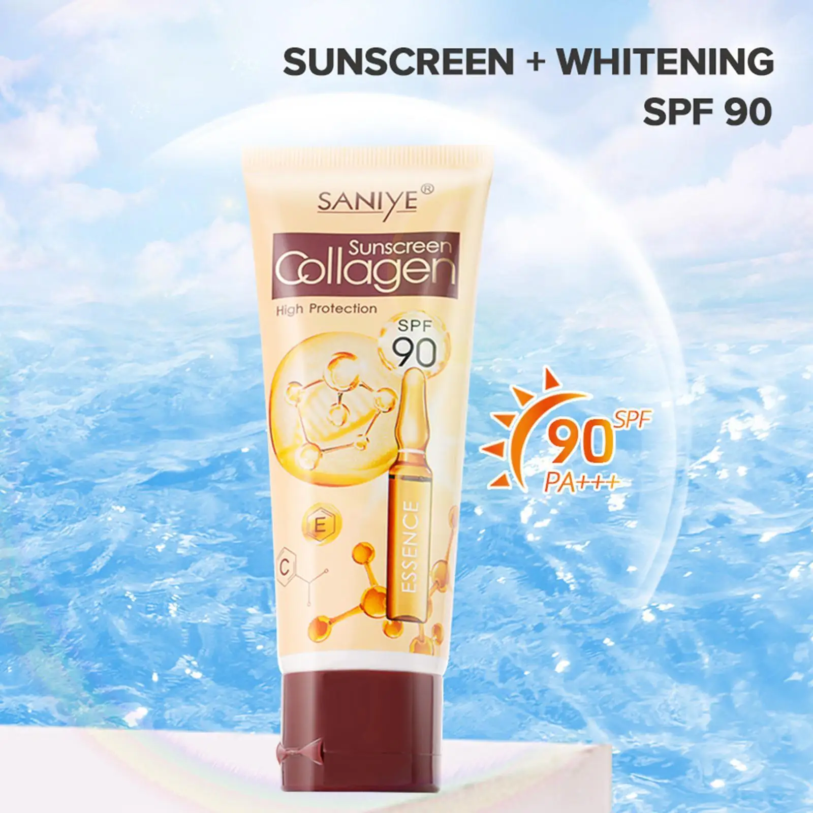 65ml/30ml Face Body Sunscreen SPF90 Whitening Sun Cream Anti Aging Oil