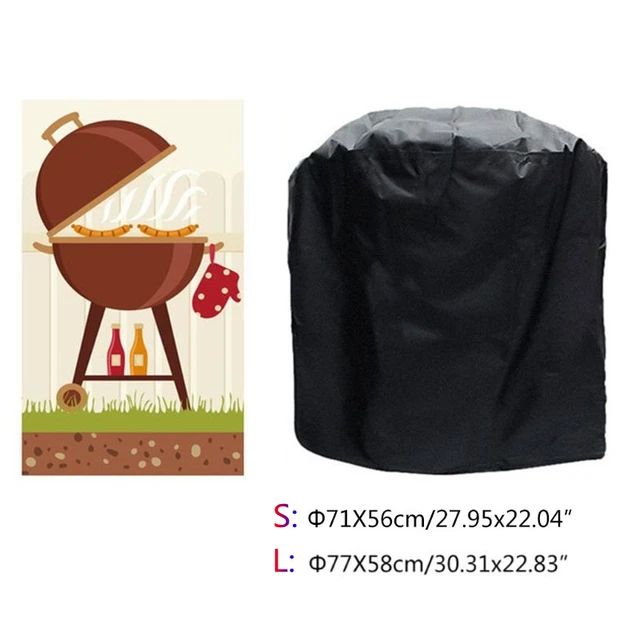 Vízálló Bbq Borító Borítás Elleni Kültéri Nagyteljesítményű Charbroil Grill Cover Eső Védő Barbecue 8 Méret Fekete - Image 4