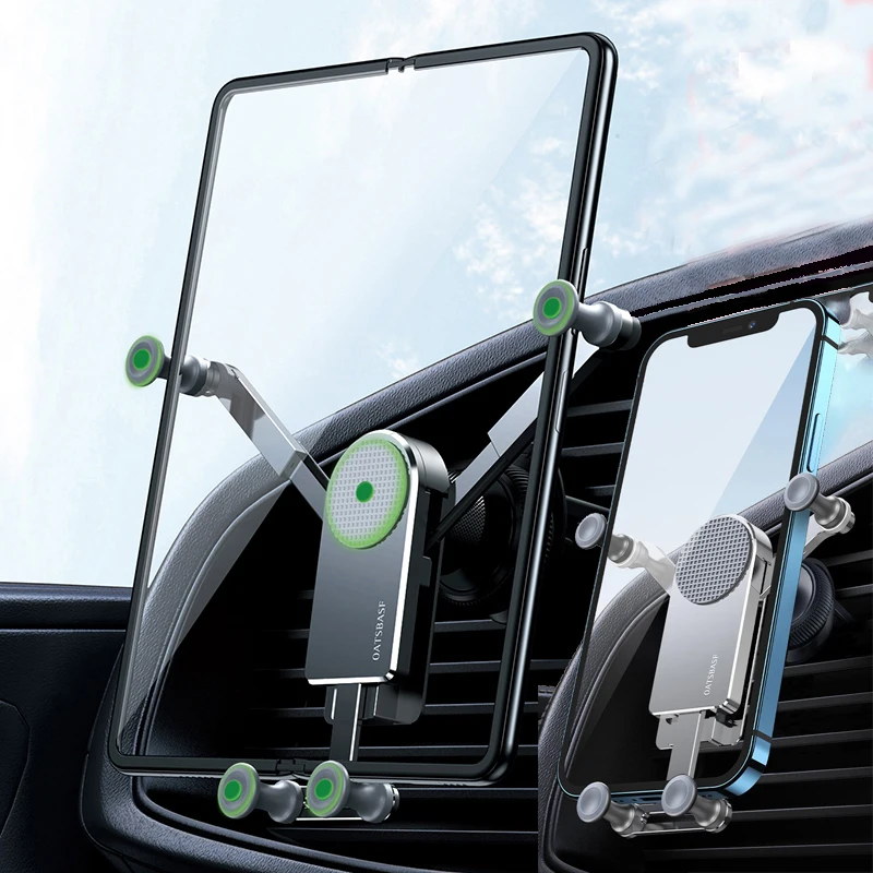 Supporto Universale Per Telefono Da Auto In Metallo Per Iphone Samsung Galaxy Z Fold 3 Z Fold 2 Samsung S21 Xiaomi Tablet Ipad Gravity Phone Stand