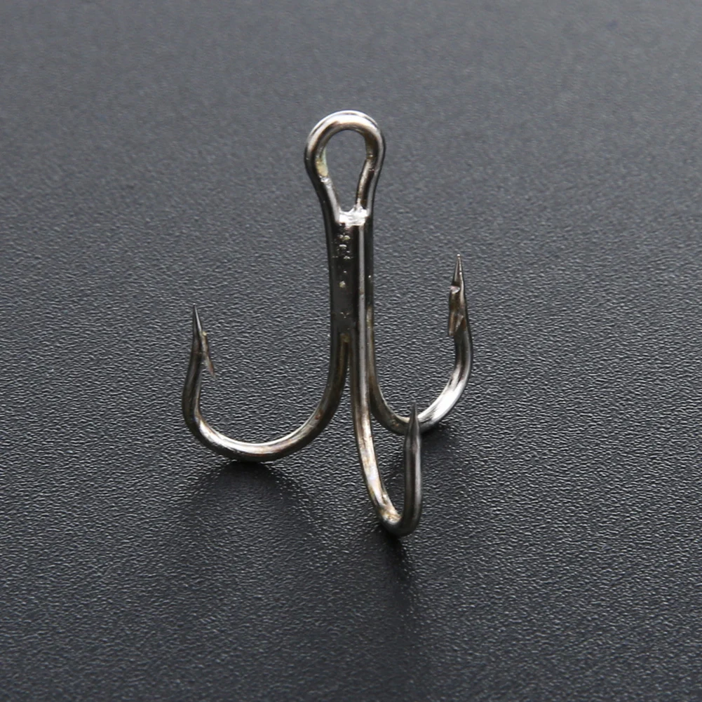 WEIHE FISHING 50PCS Fishing Hooks High Carbon Steel Barbed Sharped FishHooks Freshwater Fishing Accessories 4# 6# 8# 10# 12#