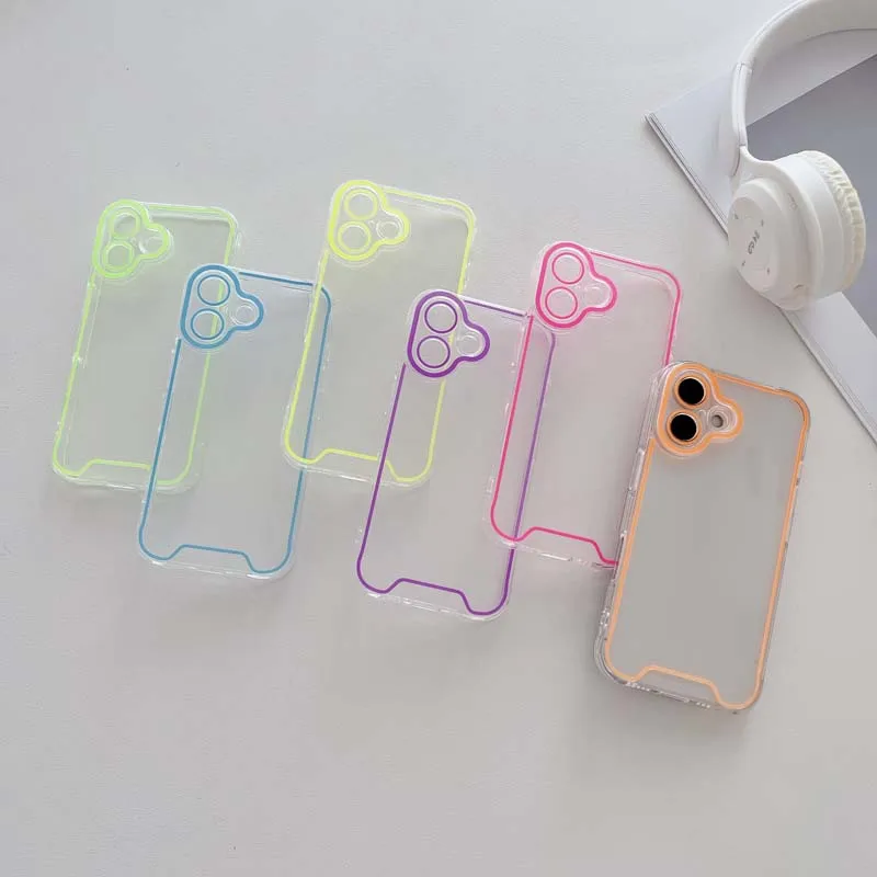 Coque lumineuse en silicone pour iPhone 16, compatible modèles 16pro, 14, 11, 12, 13, 14 Pro Max, 15 Pro, XR, XS Max_voghion.com