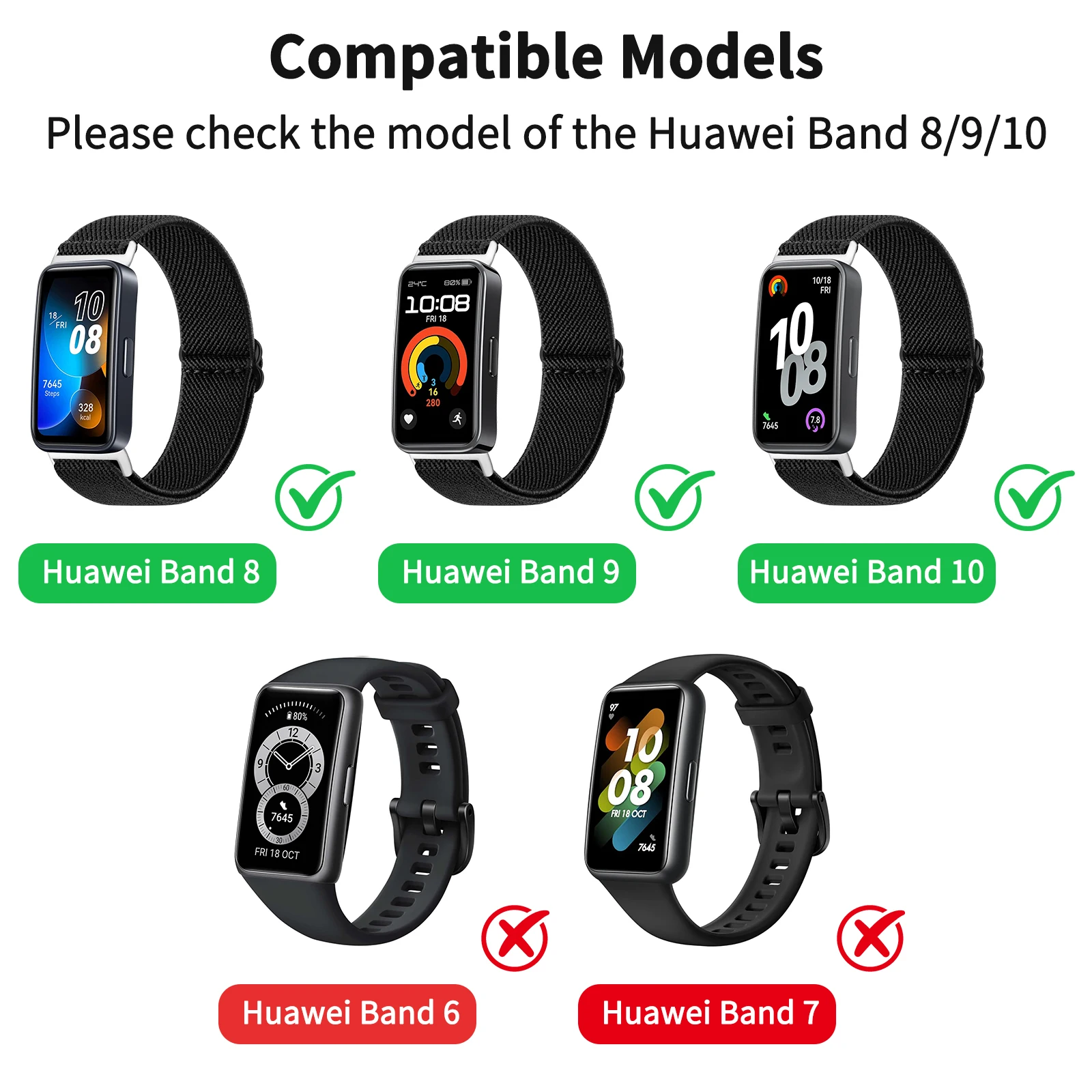 Sport Nylon Loop Strap | Elastic NFC Wristband | Bracelet Accessories