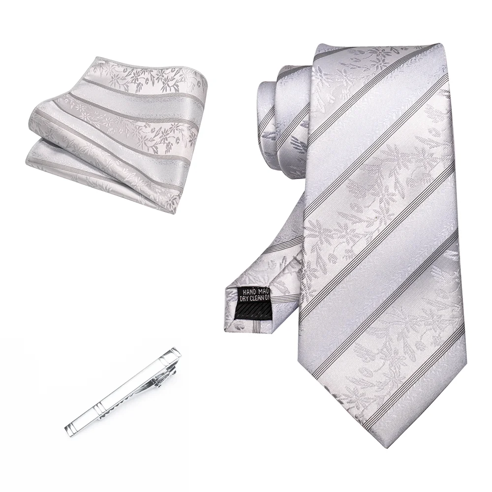 EASTEPIC 8 cm Herrenkrawatte Rot Grün Paisley Krawattenset mit Krawattenklammer Hochwertiges Accessoire für Hochzeit und Party Ausverkaufsartikel – Detail 19