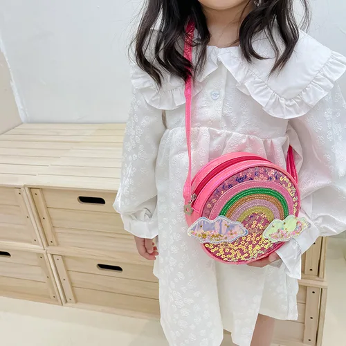반짝반짝 빛나는 레이저 라운드 백으로 유아의 스타일을 더욱 완벽하게 추천