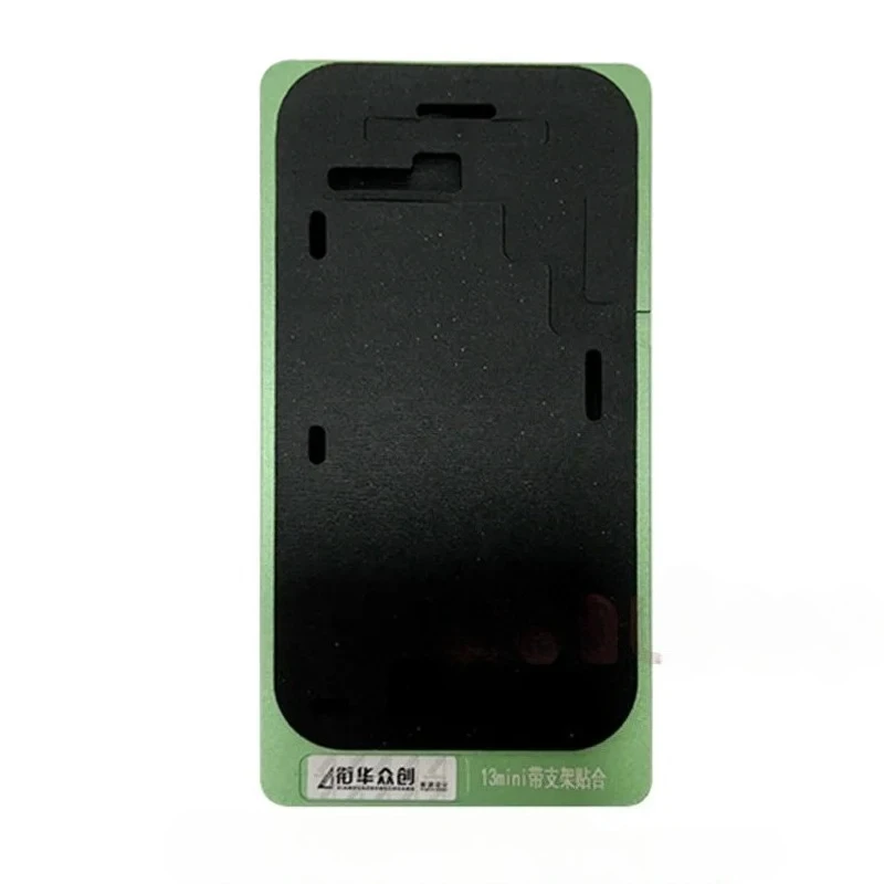 XHZC OCA 라미네이션 몰드 실리콘 블랙 패드 매트 (프레임 포함) 아이폰 X XS 11 XR 11 13 Pro Max 12 Mini 14 Plus 휴대폰 수리용