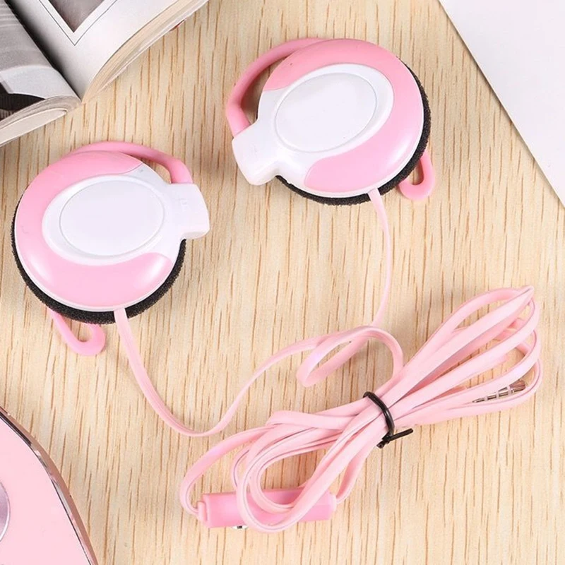 Versatile Wired Stereo Ear Hook Headphones with Microphone