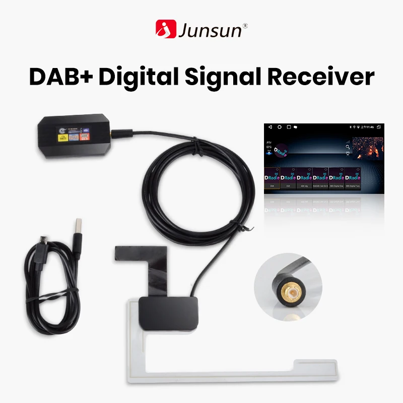 354 DAB + Box Digitale Radio Tuner Antenne Amplified Antenne Adapter für  Auto Stereo Autoradio Android 8.1/9.0/10,0 - AliExpress