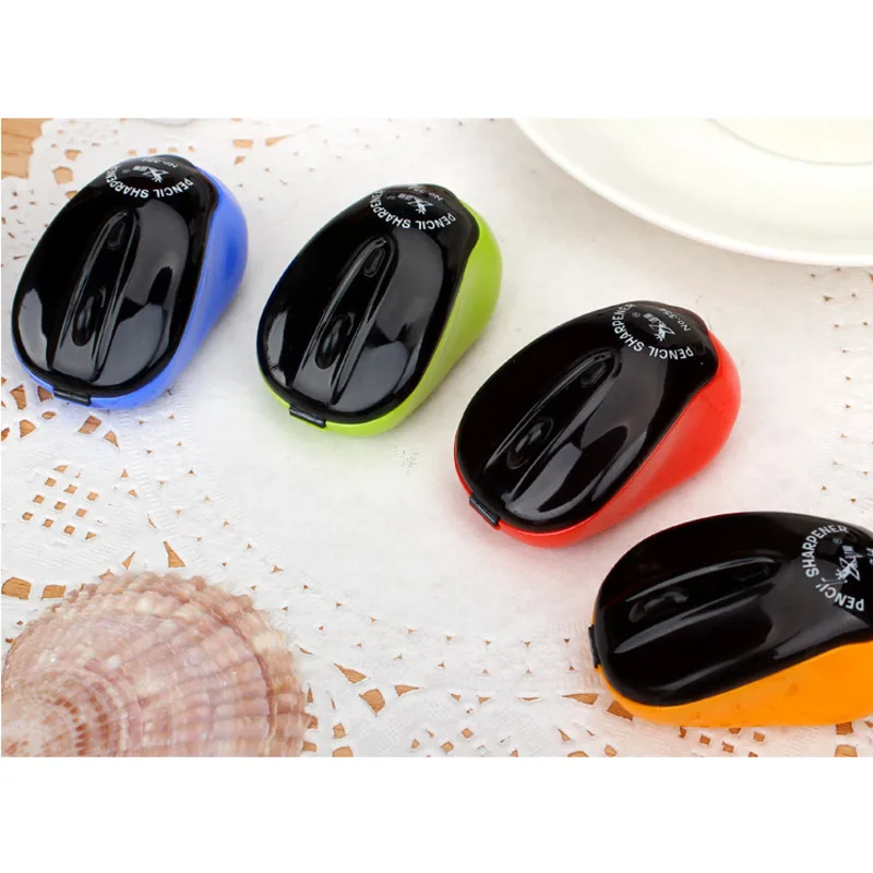 1 Piece Creative Stationery Mouse Plastic Mechanical Pencil Sharpener For Office School Supplies Gift Novelty Kids